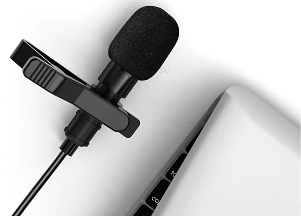 مايكروفون لافالير احترافي منفذ تايب سي - تسجيل صوتي نقي عالي الدقة وتقنية عزل الضوضاء