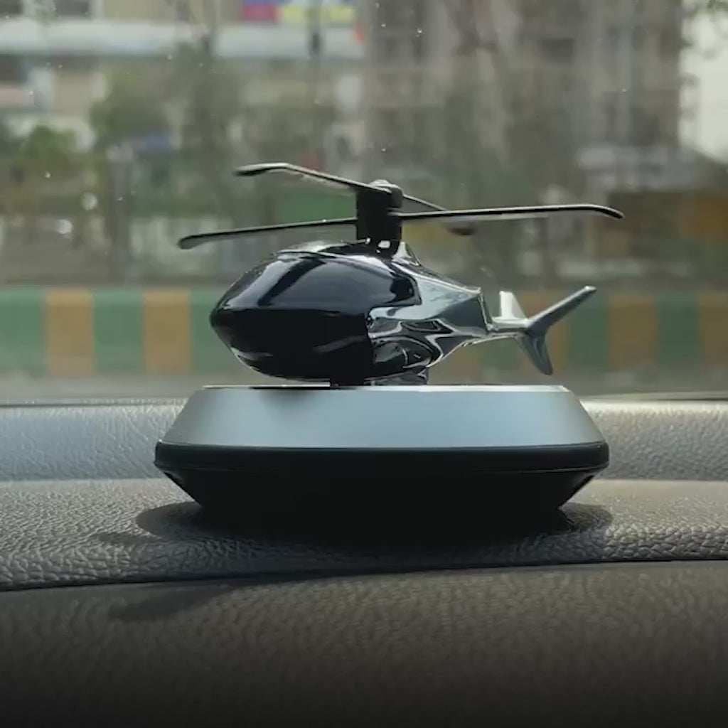 معطر هواء السيارة بالطاقة الشمسية - أسود فاخر