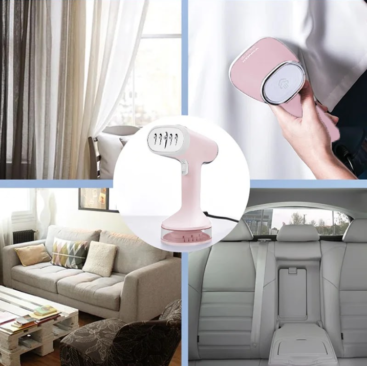 مكواة بخار يدوية محمولة للملابس بقوة 1200 واط - تسخين سريع، قاعدة ستانلس ستيل، مثالية للسفر والمنزل