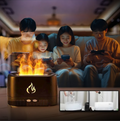 فواحة وموزع عطري بتأثير لهب النار الواقعي - مرطب هواء بـ 7 ألوان إضاءة لتعطير المنزل والمكتب